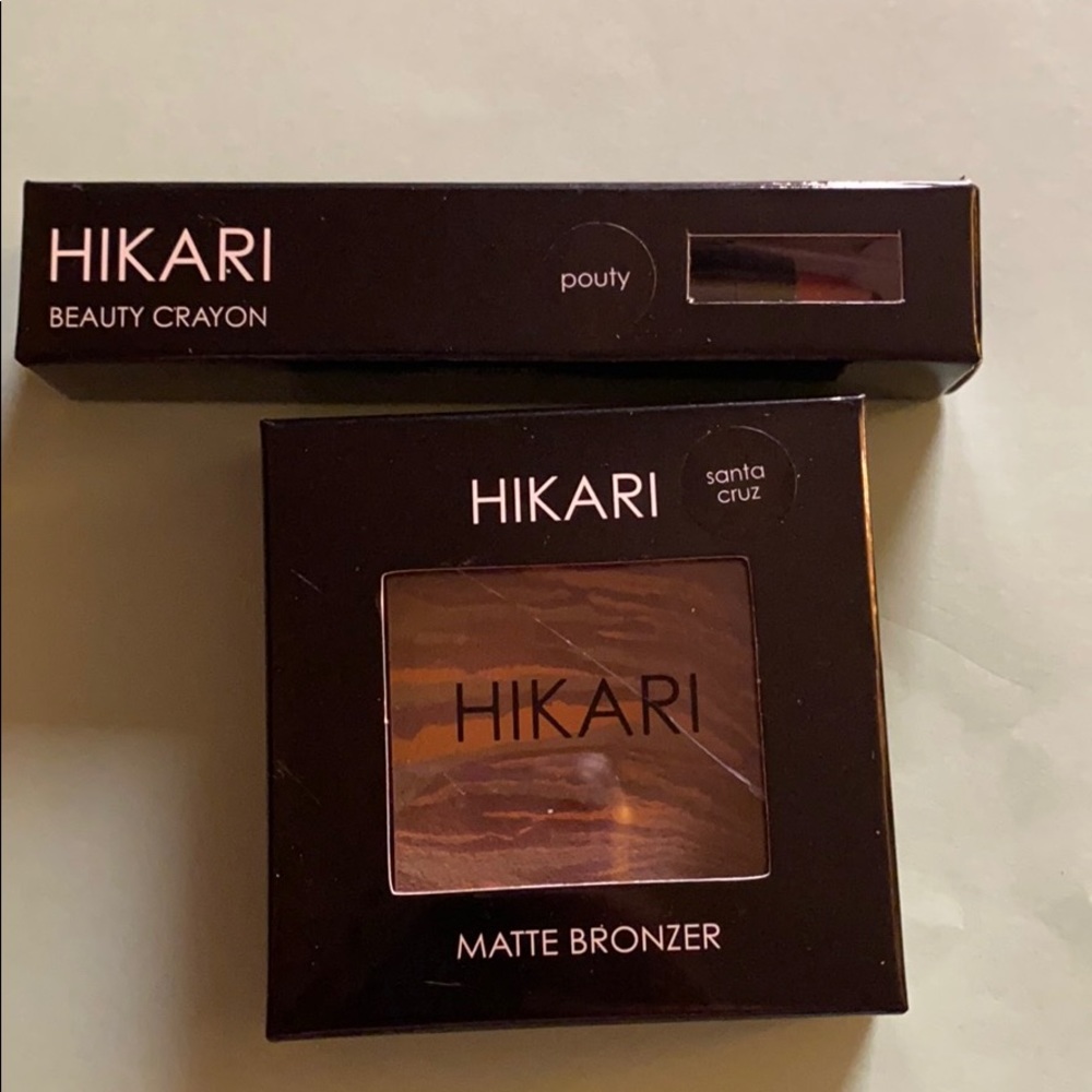 Hikari Bronzer and Lip Crayon